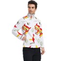 Seamless-pattern-vector-owl-cartoon-with-bugs Men s Bomber Jacket View2