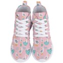 Cute Happy Duck Gift Card Design Seamless Pattern Template Women s Lightweight High Top Sneakers View1