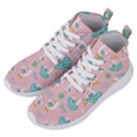 Cute Happy Duck Gift Card Design Seamless Pattern Template Women s Lightweight High Top Sneakers View2