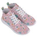 Cute Happy Duck Gift Card Design Seamless Pattern Template Women s Lightweight High Top Sneakers View3