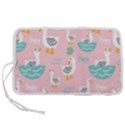 Cute Happy Duck Gift Card Design Seamless Pattern Template Pen Storage Case (M) View1