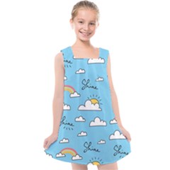 Sky Pattern Kids  Cross Back Dress by pakminggu