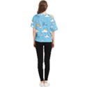 Sky Pattern One Shoulder Cut Out Tee View2