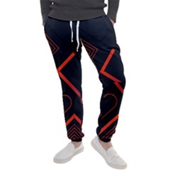 Gradient-geometric-shapes-dark-background-design Men s Jogger Sweatpants by pakminggu