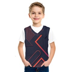 Gradient-geometric-shapes-dark-background-design Kids  Basketball Tank Top by pakminggu