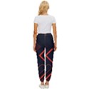 Gradient-geometric-shapes-dark-background-design Women s Cropped Drawstring Pants View4