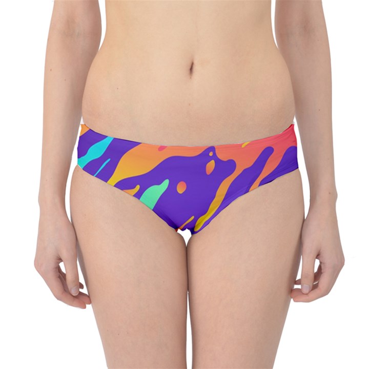 Multicolored-abstract-background Hipster Bikini Bottoms