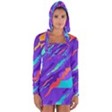 Multicolored-abstract-background Long Sleeve Hooded T-shirt View1