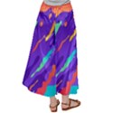 Multicolored-abstract-background Women s Satin Palazzo Pants View2