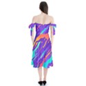 Multicolored-abstract-background Shoulder Tie Bardot Midi Dress View2