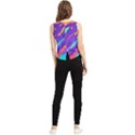 Multicolored-abstract-background V-Neck Cropped Tank Top View2