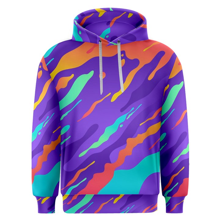 Multicolored-abstract-background Men s Overhead Hoodie