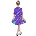 Multicolored-abstract-background Kids  All Frills Chiffon Dress View2