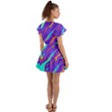 Multicolored-abstract-background Flutter Sleeve Wrap Dress View2