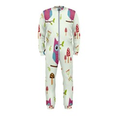 Forest-seamless-pattern-with-cute-owls Onepiece Jumpsuit (kids) by pakminggu