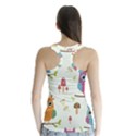 Forest-seamless-pattern-with-cute-owls Racer Back Sports Top View2