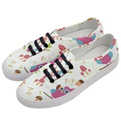 Forest-seamless-pattern-with-cute-owls Women s Classic Low Top Sneakers by pakminggu