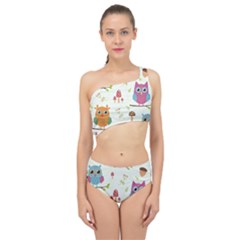 Forest-seamless-pattern-with-cute-owls Spliced Up Two Piece Swimsuit by pakminggu