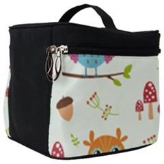 Forest-seamless-pattern-with-cute-owls Make Up Travel Bag (big) by pakminggu