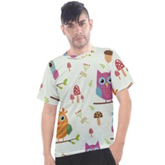 Forest-seamless-pattern-with-cute-owls Men s Sport Top by pakminggu