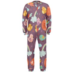 Cute-seamless-pattern-with-doodle-birds-balloons Onepiece Jumpsuit (men) by pakminggu