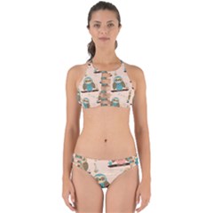 Seamless-pattern-owls-dream-cute-style-pajama-fabric Perfectly Cut Out Bikini Set by pakminggu