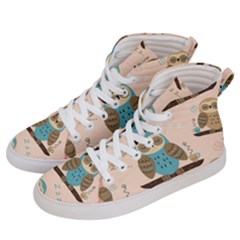 Seamless-pattern-owls-dream-cute-style-pajama-fabric Men s Hi-top Skate Sneakers by pakminggu