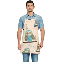 Seamless-pattern-owls-dream-cute-style-pajama-fabric Kitchen Apron by pakminggu