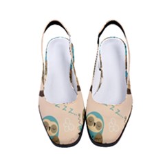 Seamless-pattern-owls-dream-cute-style-pajama-fabric Women s Classic Slingback Heels by pakminggu