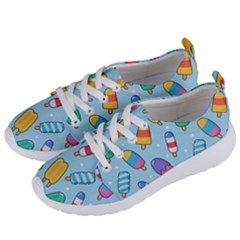 Cute-kawaii-ice-cream-seamless-pattern Women s Lightweight Sports Shoes by pakminggu