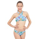 Cute-kawaii-ice-cream-seamless-pattern High Neck Bikini Set View1