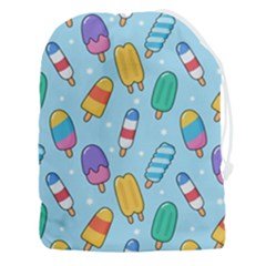 Cute-kawaii-ice-cream-seamless-pattern Drawstring Pouch (3xl) by pakminggu