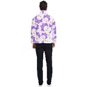 Purple-owl-pattern-background Men s Bomber Jacket View4