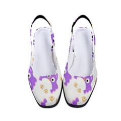 Purple-owl-pattern-background Women s Classic Slingback Heels by pakminggu