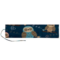 Seamless-pattern-owls-dreaming Roll Up Canvas Pencil Holder (l) by pakminggu