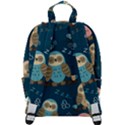 Seamless-pattern-owls-dreaming Zip Up Backpack View3