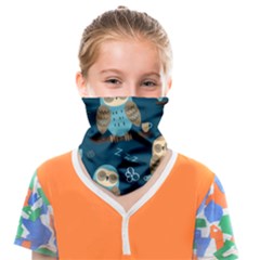 Seamless-pattern-owls-dreaming Face Covering Bandana (kids)