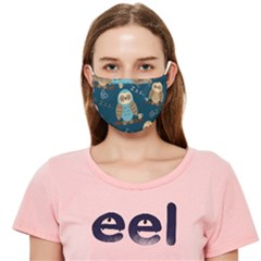 Seamless-pattern-owls-dreaming Cloth Face Mask (adult) by pakminggu