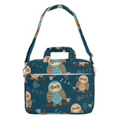 Seamless-pattern-owls-dreaming Macbook Pro 16  Shoulder Laptop Bag by pakminggu