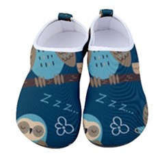 Seamless-pattern-owls-dreaming Men s Sock-style Water Shoes