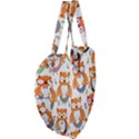 Cute-colorful-owl-cartoon-seamless-pattern Giant Heart Shaped Tote View4