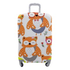 Cute-colorful-owl-cartoon-seamless-pattern Luggage Cover (small) by pakminggu