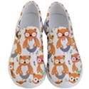 Cute-colorful-owl-cartoon-seamless-pattern Men s Lightweight Slip Ons View1