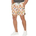 Cute-colorful-owl-cartoon-seamless-pattern Men s Runner Shorts View3