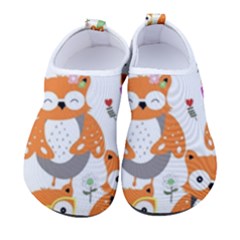 Cute-colorful-owl-cartoon-seamless-pattern Men s Sock-style Water Shoes