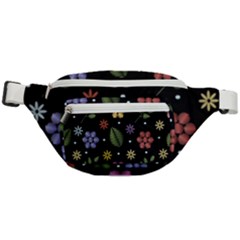 Embroidery-seamless-pattern-with-flowers Fanny Pack by pakminggu