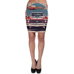 Car Vehicle Vintage Automobile Bodycon Skirt by Ravend