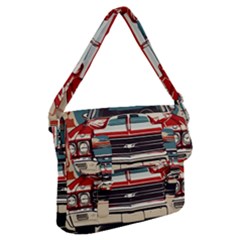 Car Vehicle Vintage Automobile Buckle Messenger Bag by Ravend