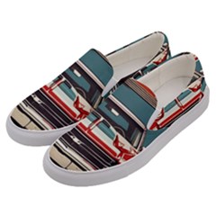 Car Vehicle Vintage Automobile Men s Canvas Slip Ons by Ravend