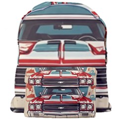 Car Vehicle Vintage Automobile Giant Full Print Backpack by Ravend